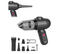 Aspirapolvere Portatile Senza Fili,8kPa Aspirabriciole Potente Con Fili,4 in 1 Mini Aspirapolvere Auto Senza Fili,4000mAh USB-C Ricaricabile Aspirapolvere Piccolo,Non Booster Avviamento