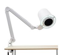 Aspirapolvere professionale per unghie, 55 W, con motore in rame, con 3 bracci articolati, luce LED, 3 colori, in ABS, per nail art e la casa, include 2 spazzole