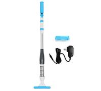 Aspirapolvere ricaricabile for piscina, aspirapolvere telescopico portatile for vasca idromassaggio con testina intercambiabile for piscina SPA (blu)