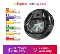 Aspirapolvere robot Lefant M320 con mocio, aspirazione potente 6000 Pa, pattumiera visibile, rilevamento tappeti, controllo vocale Alexa M320-White-US