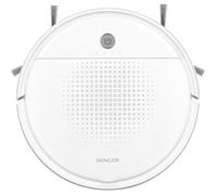 Sencor Robot Aspirapolvere Lavapavimenti SRV 1550WH - Robot Aspirapolvere Ultra-Silenzioso e Compatto, Navigazione Intelligente con Tecnologia Smart Room e Funzione Mop, Ideale per Peli degli Animali