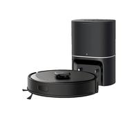 Tapo RV30 Max Plus Robot Aspirapolvere Lavapavimenti con Mappatura 5300Pa, Svuotamento Automatico Polvere 3L, Doppia Navigazione LiDAR +IMU, Zone No-Go e Muri Virtuali, Controllo APP&Alexa&Google