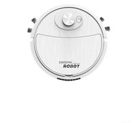Aspirapolvere Robot USB Ricarica per lavaggio Pavimenti Duri(White) | 3 funzioni in 1: spazza, e ; altezza 5.4cm per spazi stretti; funzionamento silenzioso per ideale per la notte