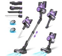Aspirapolvere senza fili INSE S10, aspirapolvere stick 6 in 1 con potente aspirazione da 45 Kpa, batteria ricaricabile con autonomia massima di 50 minuti S10 Purple