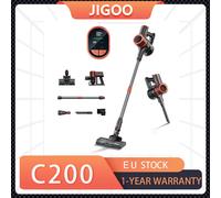 Aspirapolvere senza fili JIGOO C200, aspirazione 23KPa, autonomia 40 minuti, 2 modalità di lavoro, tubo metallico telescopico e faro LED, ≤72dB C200