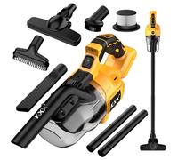 Aspirapolvere senza fili per batteria De-Walt da 20 V, 5 in 1, aspirapolvere elettrico portatile con motore potente da 500 W, 46 CFM, con filtrazione HEPA per pavimenti, tappeti, auto (batteria non