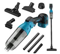 Aspirapolvere senza fili per Makita batteria 18 V, 10000Pa 5 in 1 aspirapolvere multifunzione, scatola della polvere 0,6 l, motore brushless con 4 ugelli di aspirazione, per casa e auto (batteria non