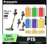 Aspirapolvere senza fili Proscenic P15, autonomia di 70 minuti, aspirazione potente da 50 kPa 580 W, spazzola antigroviglio, filtro a 6 strati P15