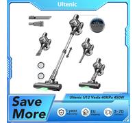 Aspirapolvere senza fili Ultenic U12 Vesla Motore aspirante 40KPa 450W, scatola per la polvere da 1 litro, autonomia fino a 45 minuti, spazzola a rullo senza grovigli Ultenic U12 Vesla