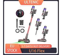 Aspirapolvere senza fili Ultenic U16 Flex, aspirazione 45000 Pa, autonomia di 60 minuti, tecnologia GreenEye, tubo pieghevole, spazzola antigroviglio Ultenic U16 Flex