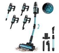 Cecotec Conga Rockstar 9500 Lunar Pet Flex A01_EU01_102550, Scopa Elettrica Senza Filo, Blu, 750 W