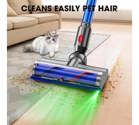 Aspirapolvere Spazzola Testa per Dyson V7 V8 V10 V11 V15 LED Spazzola A Rullo Parti di Ricambio Pavimento Tappeto Strumento Pulito Accessori blue