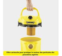 Aspirapolvere umido e secco KARCHER WD 2 Plus V-15/4/18 C - Serbatoio in polipropilene 15 L - 1000W (Funzione soffiante)