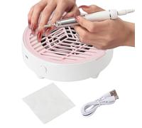 Aspirapolvere Ventilato per Unghie Macchina di Silenziosa | Raccoglipolvere per Manicure per Postazione Manicure Donne Principianti e Salone Domestico