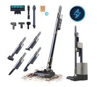 Cecotec Aspirapolvere Scopa senza Fili con Base Autovuotante Scoba 3000 Station. Motore Digitale Brushless 210W, Pressione Aspirazione 20kPa, Autonomia 40 Min, 2 Modalità, Spazzola Jalisco, Accessori