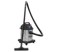 Sealey Aspirapolvere Wet & Dry 20L 1200W/230V Inossidabile Tamburo PC195SD