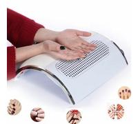 ASPIRATORE 3 VENTOLE CROMO POLVERE POLVERI RICOSTRUZIONE UNGHIE NAIL ART CUSCINO