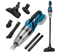 Aspiratore a batteria compatibile con Makita 18V batteria, 10000Pa Aspiratore portatile con 4 ugelli e contenitore della polvere da 0,75L per pavimenti in legno, moquette, peli, auto (senza batteria)