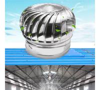 Aspiratore a Turbina in Acciaio Inossidabile Camini Turbine Eoliche per Tetto Resistente alle Intemperie Forte Flusso d'Aria Migliore Ventilazione,Stainless Steel 201,300