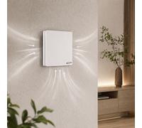 Aspiratore aria elicoidale 100 mm con cover frontale a parete 14 watt estratto