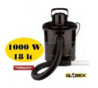 Aspiratore/Aspiracenere/Aspiraceneri/Aspirapolvere 1000W 18lt. Globex - Tornado