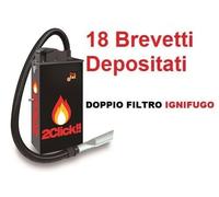 Aspiratore AspiraCenere ignifugo Fire&box 2CLICK cod. W8030 SLIM ESTETICO