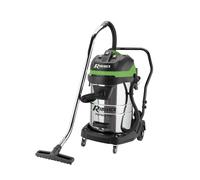 ASPIRATORE ASPIRAPOLVERE SOLIDI ASPIRALIQUIDI BIDONE INOX 80Lt 3x1000W RIBIMEX