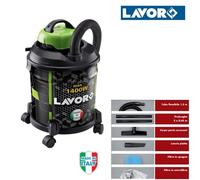 Aspiratore/Aspirapolvere solidi + liquidi 1400W 20lt. Lavor - Joker 1400S