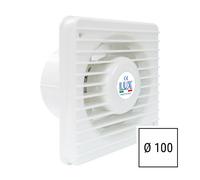 Aspiratore Bagno Ø100mm Silenzioso da Parete 85m³/h Made in Italy | LUX ST100