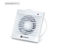 Aspiratore Bagno e Cucina 14W Ventola con Griglia Forata Foro 120mm Bianco
