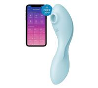 ASPIRATORE CLITORIDEO BLU VIBRANTE CON APP STIMOLATORE PER DONNA RICARICABILE