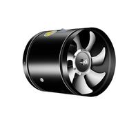 Aspiratore da Condotto, Ventilatore d'aria for tubi da 4/6/8 pollici, 2800 giri/min, mini estrattore in metallo, ventilatore a basso rumore for condotto, cucina, bagno, mensa(8 Inch)