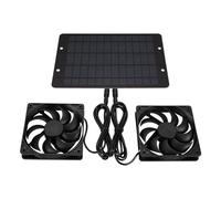 Aspiratore da Condotto, Ventilatore di scarico solare portatile da 10 W e 12 V, 10 pollici, estrattore d'aria solare for pollaio, serra, cane, ecc.