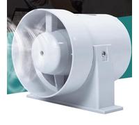 Aspiratore da cucina con valvola di ritegno, aspiratore da condotto in linea mobile per uso domestico, base rimovibile, aspiratore silenzioso per bagno, per magazzino, ristorante, ventilazione del g