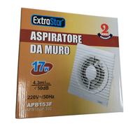 ASPIRATORE DA MURO 17W ARIA VENTOLA ELIMINA CATTIVI ODORI