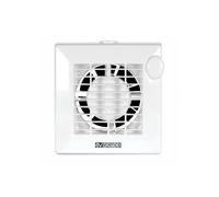 Aspiratore da muro o vetro con timer per spegnimento Vortice 120x120 mm Bianco