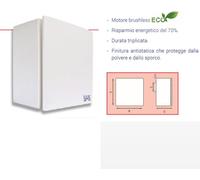 ASPIRATORE DA PARETE CENTRIFUGO LUX807 AP/CH AUT INTERRUTTORE CON CORDA BORA