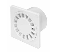 Aspiratore di Bagno - 100mm/10.2cm - Con Valvola Non Ritorno / Bianco