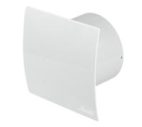 Aspiratore di Bagno 100mm con Bianco Curvo Pannello Frontale Condotto Ventilator