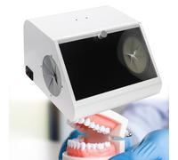 Aspiratore di polvere for sabbiatrice da laboratorio, cabina di sabbiatura, contenitore for polvere da laboratorio odontoiatrico con 2 filtri, sorgente luminosa a LED, ampia finestra for la rimozione