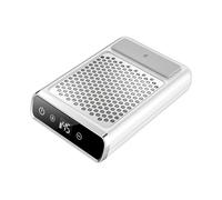 Aspiratore di polvere per unghie, 2 pezzi potente aspiratore for polvere for unghie professale con filtro riutilizzabile, attrezzatura for manicure, velocità regolabile,per strumenti per manicure