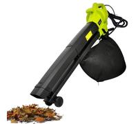 Aspiratore e trituratore per foglie da giardino 3000 W 3 in 1, con sacchetto di raccolta da 40 l, soffiatore leggero per la cura del prato per una pulizia senza sforzo del cortile