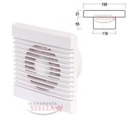 ASPIRATORE ELETTRICO VORTICE ARIA AREATORE AREAZIONE Ø 120 VENTOLA BAGNO CUCINA