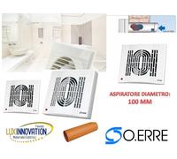 Aspiratore elicoidale tipo Vortice da 100 muro M 100/4 BAGNO / CUCINA