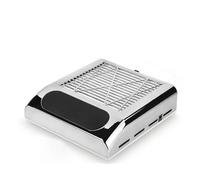 Aspiratore for manicure Aspirapolvere for unghie Estrattore di polvere Aspiratore a forte aspirazione con filtro Collettore di polveri for unghie Per casa e salone(Silver)