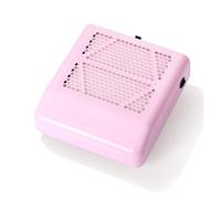 Aspiratore for polvere for unghie for manicure Aspirapolvere for unghie l Collettore di polveri for unghie Attrezzatura for salone bianco rosa,Potente Doppio(Pink)