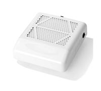 Aspiratore for polvere for unghie for manicure Aspirapolvere for unghie l Collettore di polveri for unghie Attrezzatura for salone bianco rosa,Potente Doppio(White)