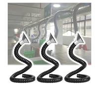 aspiratore fumo 1 M Braccio Flessibile Per Condotto Di Aspirazione Aria, Piegatura E Fissaggio Arbitrari, Per Impianti HVAC/lavorazione Del Legno/laboratorio(3 pcs,Inner dia 200MM(7.9 in))
