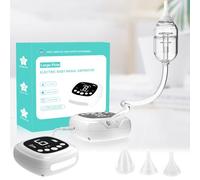 Aspiratore nasale, elettrico Aspiratore nasale per neonati ricaricabile, 9 livelli suzione, 5 punte silicone, 10 melodie, luci calmanti Per neonati e bambini