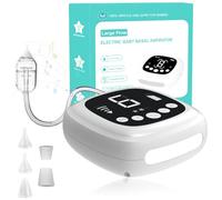 Aspiratore nasale elettrico bambino aspiratore nasale elettrico con 9 livelli di aspirazione e 3 punte in silicone, aspiratore nasale elettrico per neonati e neonati con musica, luce a LED